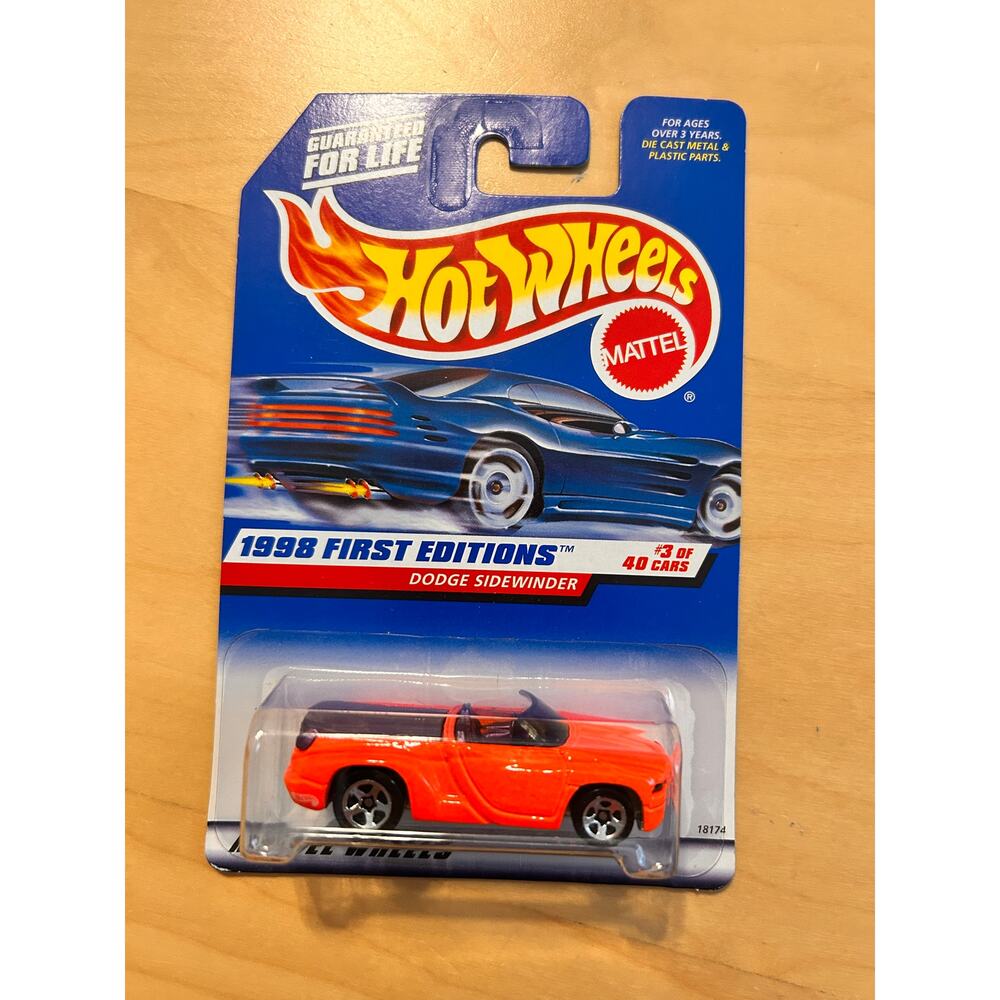 Hot Wheels 1998 First Editions Dodge Sidewinder #3 of 40 Sealed